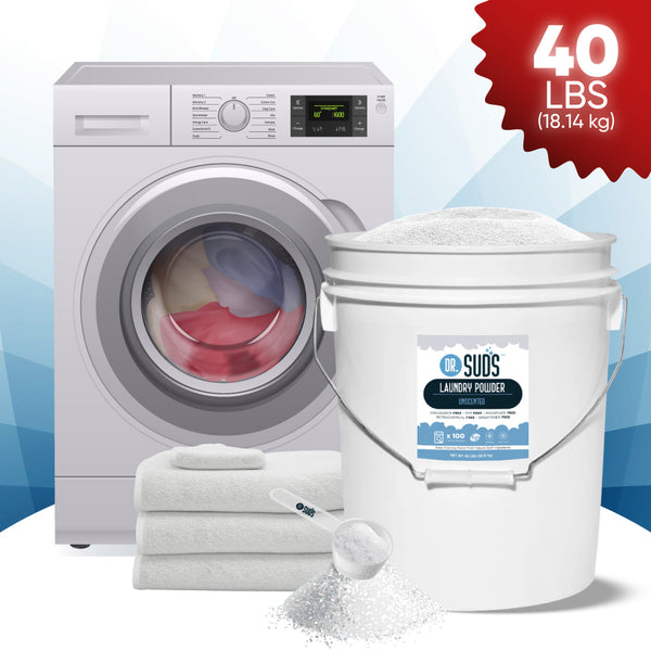 Bulk Size Dr Suds Laundry Powder Unscented - Bulk Bucket (40 LBS)