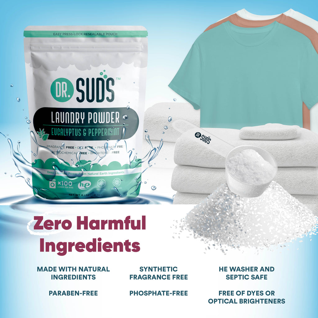 Dr Suds Natural Laundry Powder Eucalyptus Peppermint