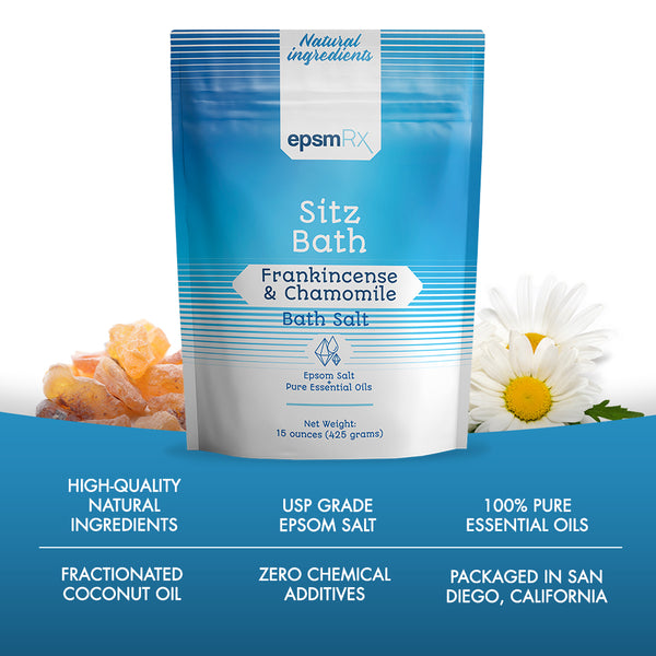 epsmRx Sitz Bath Salt USP Grade Epsom Salt Bath Soak Better Bath