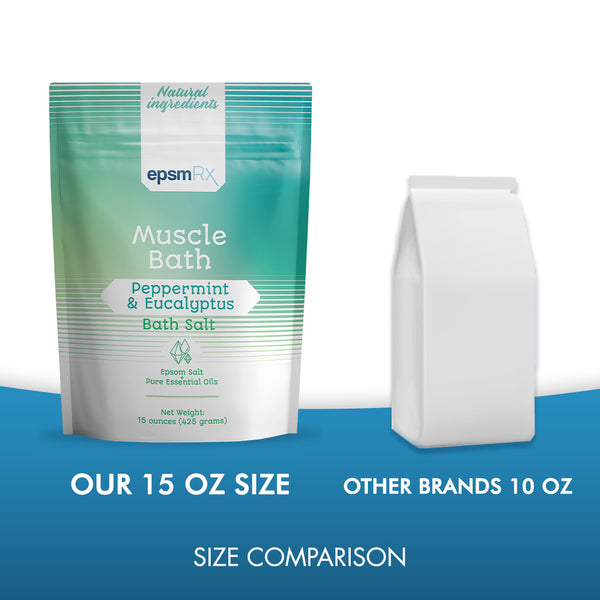 epsmRx Muscle Bath Salt USP Grade Epsom Salt Bath Soak Better Bath