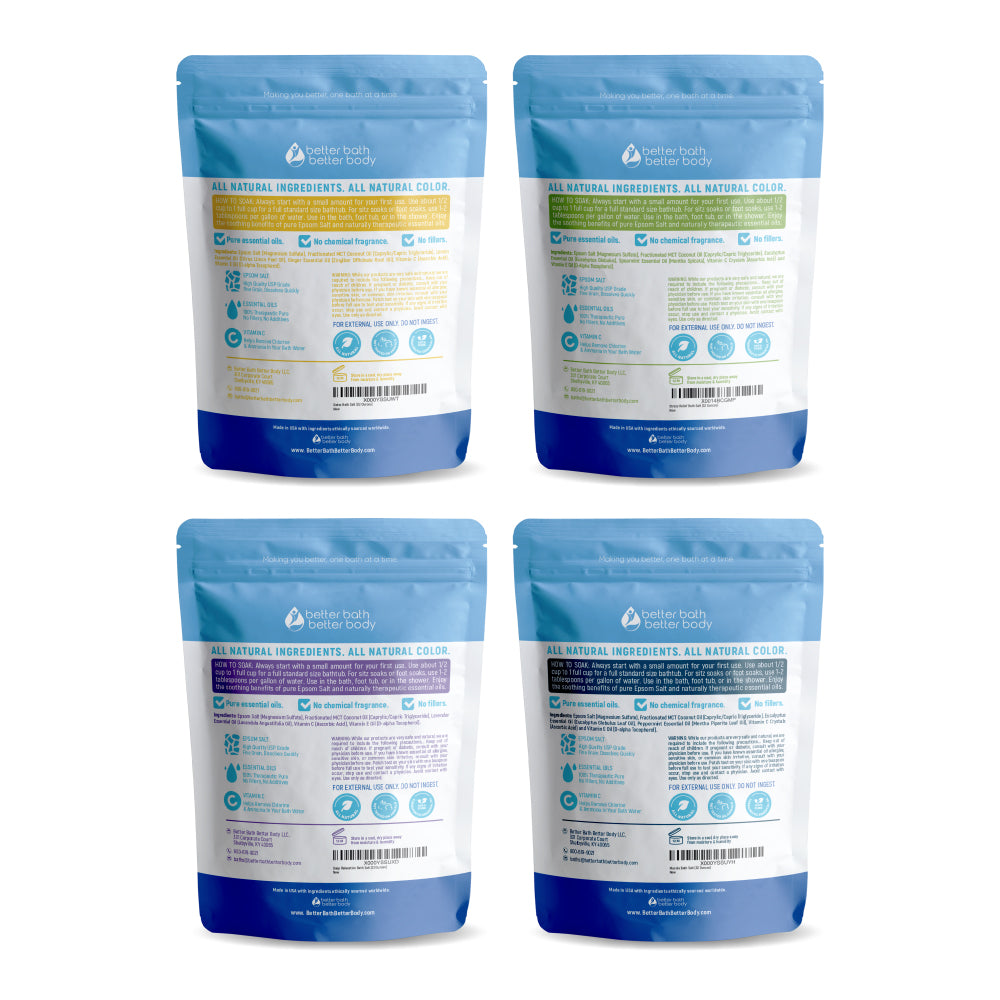 4-Pack Bath Salts Sampler