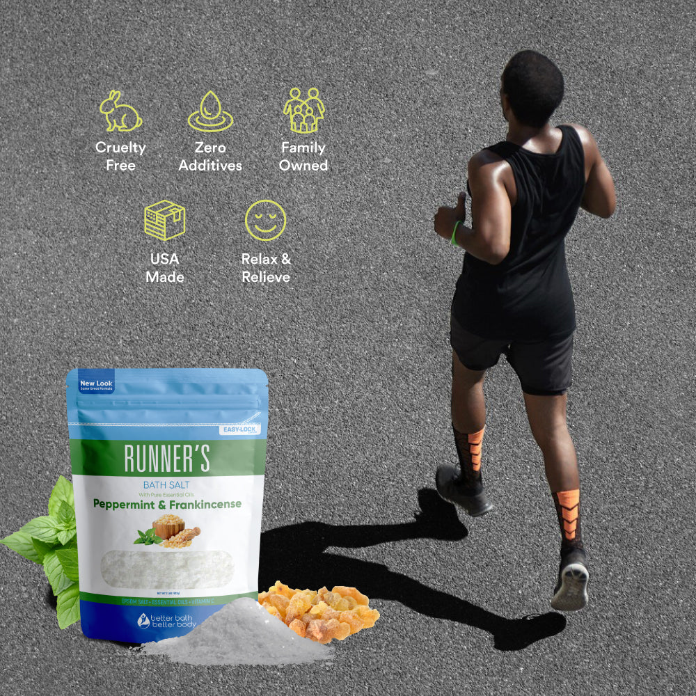 Runner's Bath Salt - Tea Tree Oil - Better Bath Better Body