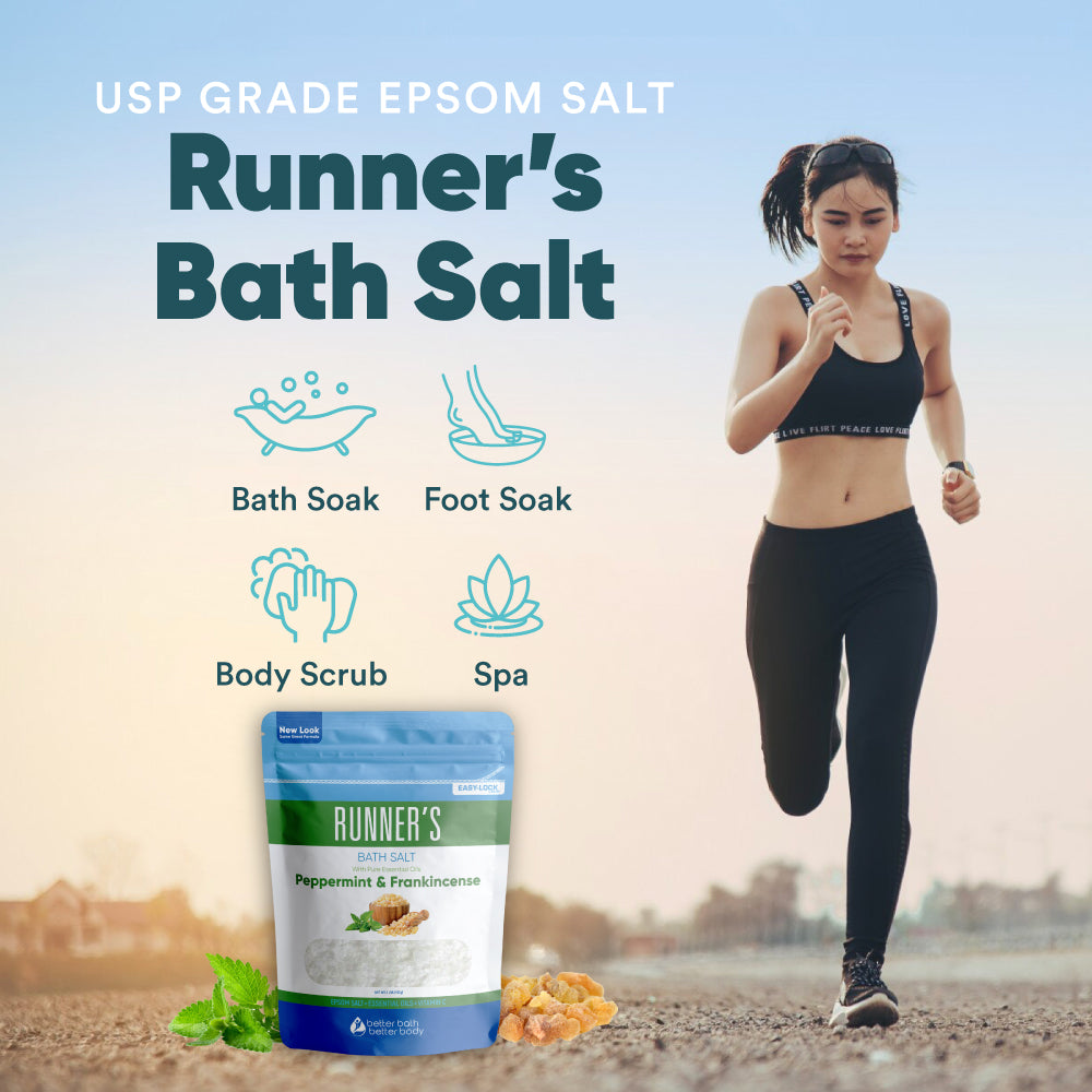 Runner's Bath Salt - Tea Tree Oil - Better Bath Better Body