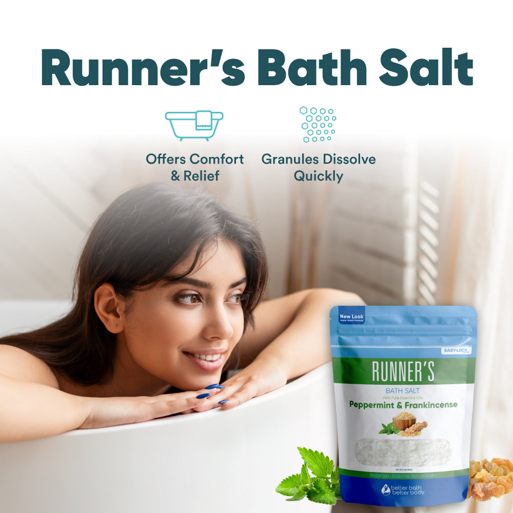 Runner's Bath Salt - Tea Tree Oil - Better Bath Better Body