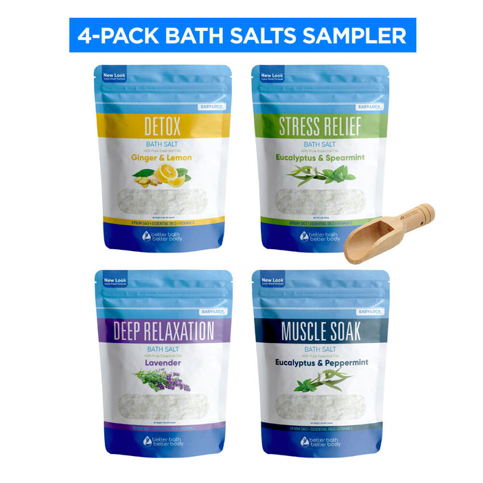 4-Pack Bath Salts Sampler