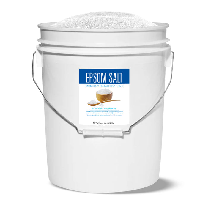 Bulk Size Plain Epsom Salt - Bulk Bucket (40 LBS)