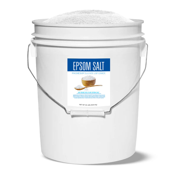 Bulk Size Plain Epsom Salt Bulk Bucket (40 LBS) Better Bath Better Body