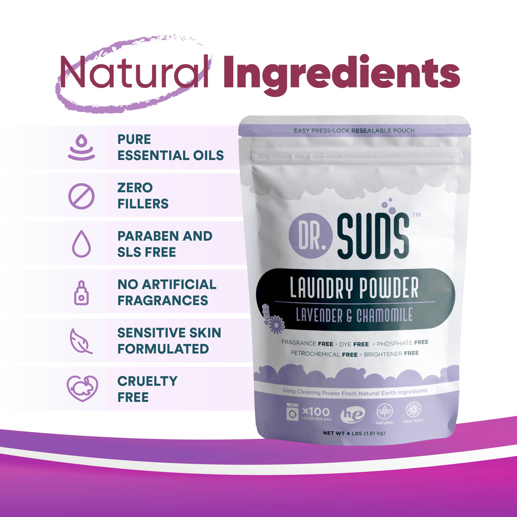 Dr Suds Natural Laundry Powder Lavender