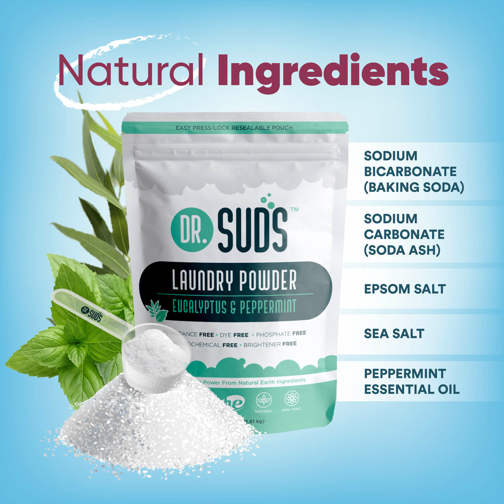 Dr Suds Natural Laundry Powder Eucalyptus Peppermint