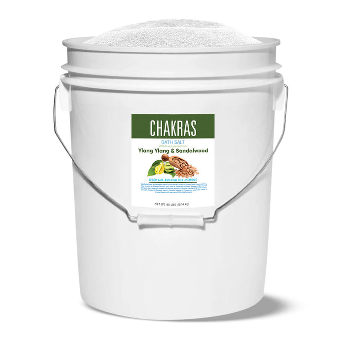 Chakras Bath Salt - Bulk Bucket (40 LBS)