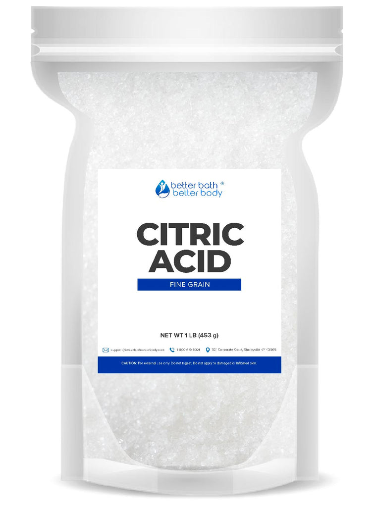 1 Lb. Food Grade Citric Acid - 100% Pure Fine Grain, Resealable Foil Bag (DMSOStore)